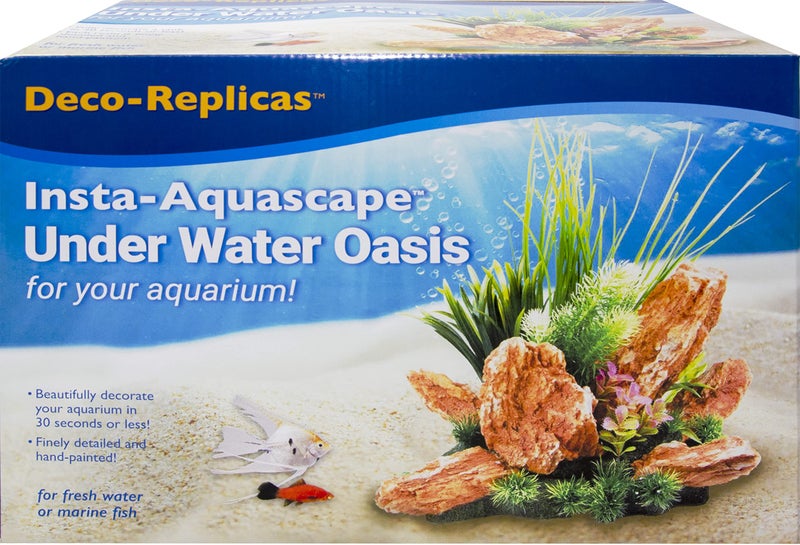 Penn Plax Penn-Plax Presents Insta-Aquascape, Large Aquarium Ornament Collection â€“ The Under Water Oasis, A 3 Piece Set of Interlocking Plants and Rocks for a Fully Decorated Tank - Image 3